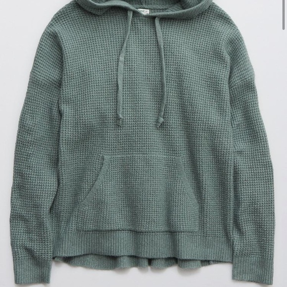 aerie waffle hoodie